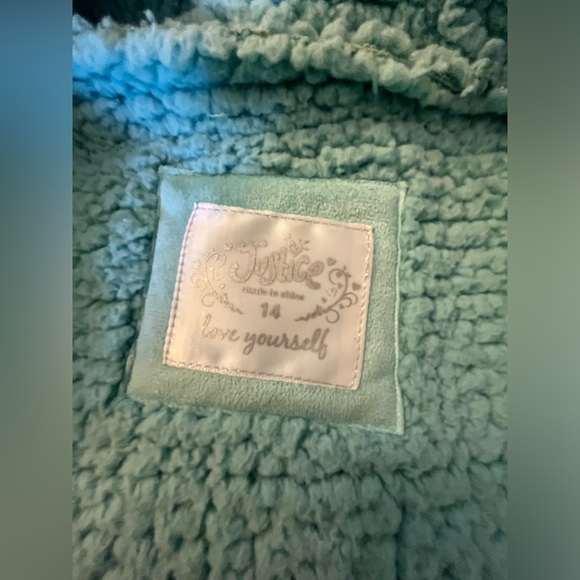 Justice Girls Faux Suede with Faux fur sherpa lined Jacket - Picture 11 of 17